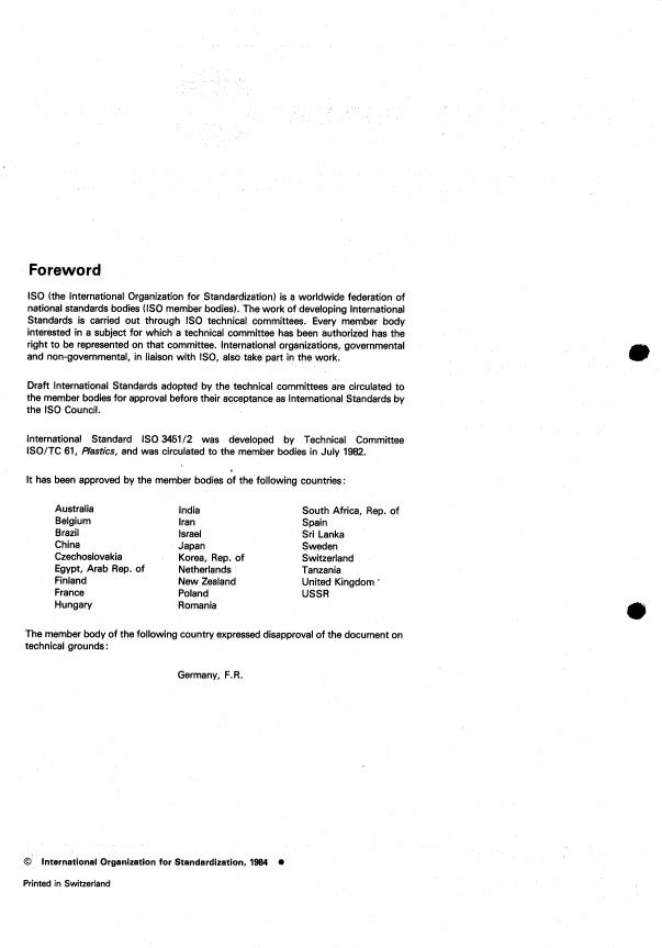 ISO 3451-2:1984 ISO 3451-2:1984 - Plastics -- Determination of ash - Page 2 preview