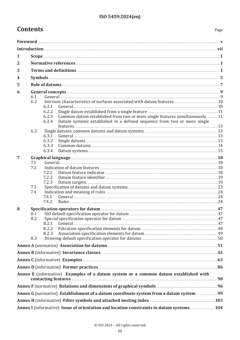 ISO 5459:2024 - Geometrical product specifications (GPS) — Geometrical tolerancing — Datums and datum systems
Released:4. 10. 2024