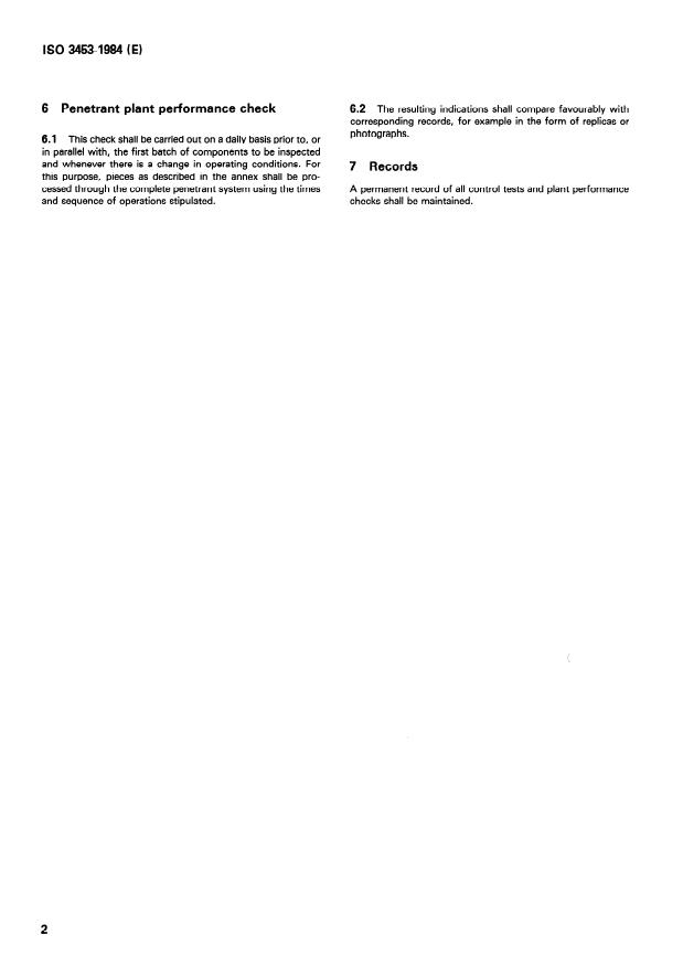 ISO 3453:1984 ISO 3453:1984 - Non-destructive testing -- Liquid penetrant inspection -- Means of verification - Page 4 preview