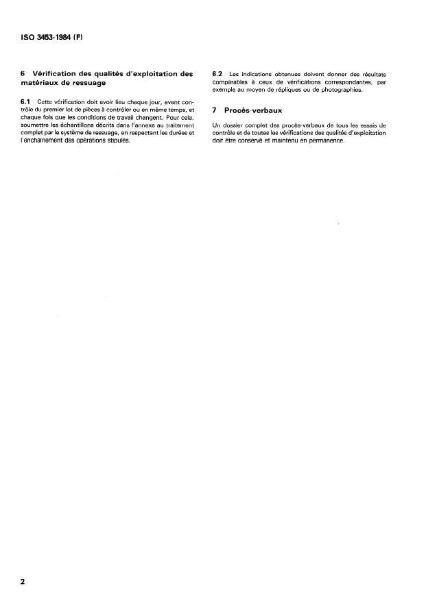 ISO 3453:1984 ISO 3453:1984 - Essais non destructifs -- Contrôle par ressuage -- Moyens de vérification - Page 4 preview