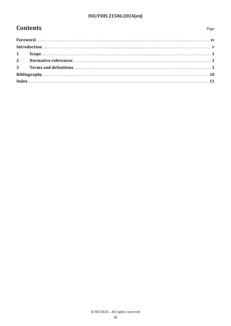 ISO/FDIS 21506 - Project, programme and portfolio management — Vocabulary
Released:13. 08. 2024