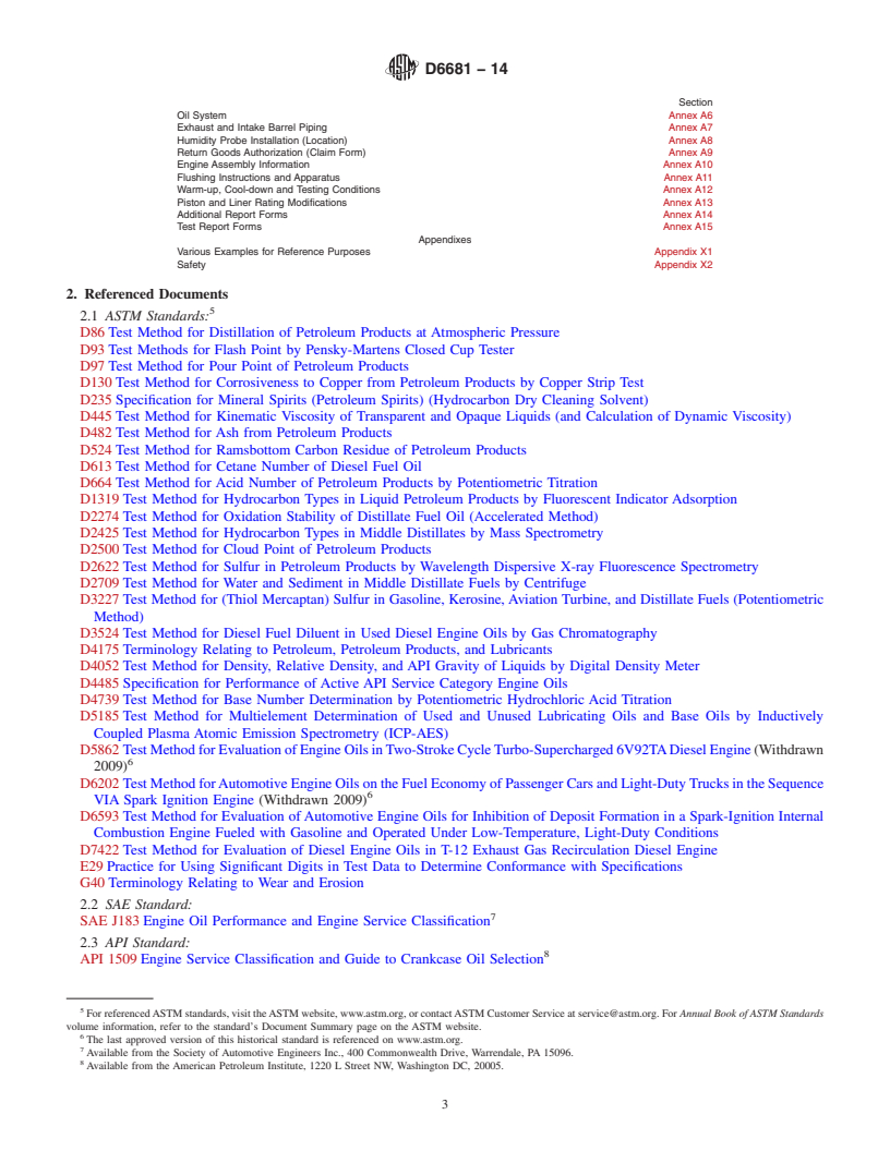 REDLINE ASTM D6681-14 - Standard Test Method for  Evaluation of Engine Oils in a High Speed, Single-Cylinder   Diesel Engine&mdash;Caterpillar 1P Test Procedure