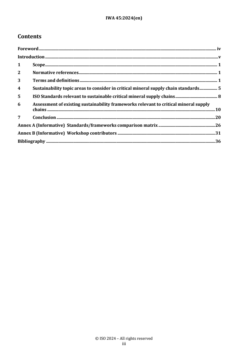 REDLINE IWA 45:2024 - Sustainable critical mineral supply chains
Released:11/25/2024