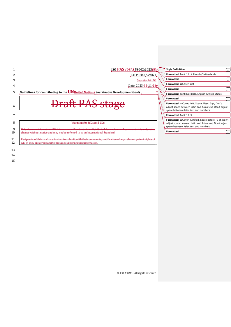 REDLINE ISO/DPAS 53002 - Guidelines for contributing to the United Nations Sustainable Development Goals
Released:12. 12. 2023