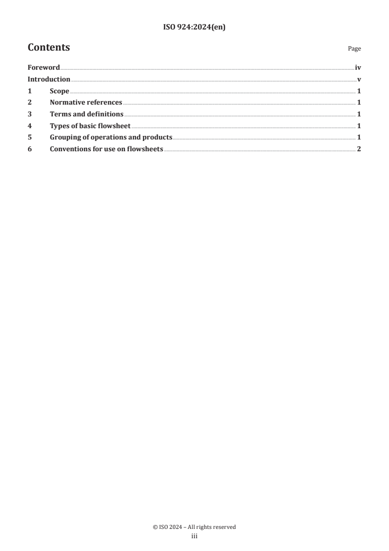 ISO 924:2024 - Coal preparation plant — Principles and conventions for flowsheets
Released:30. 08. 2024