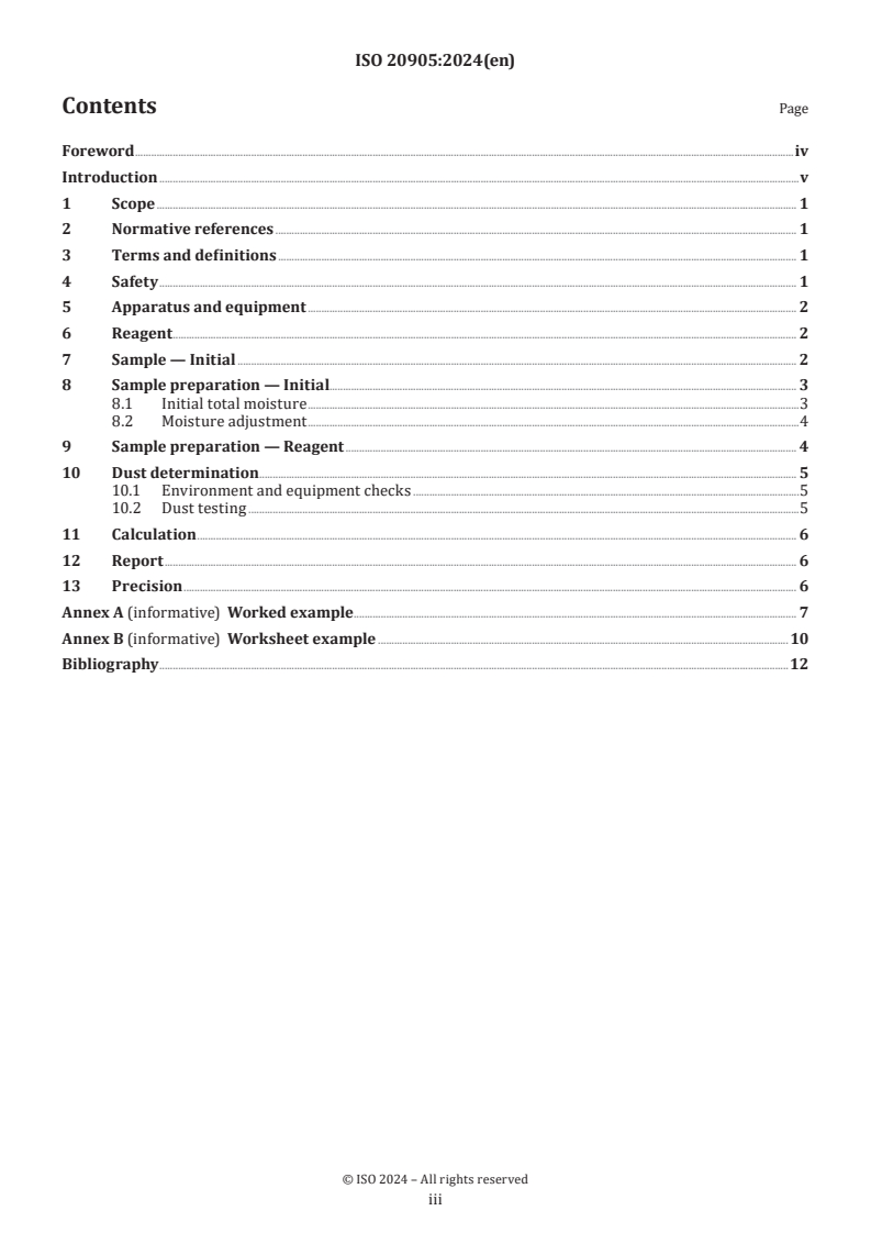 ISO 20905:2024 - Coal preparation — Determination of dust/moisture relationship for coal
Released:9. 10. 2024