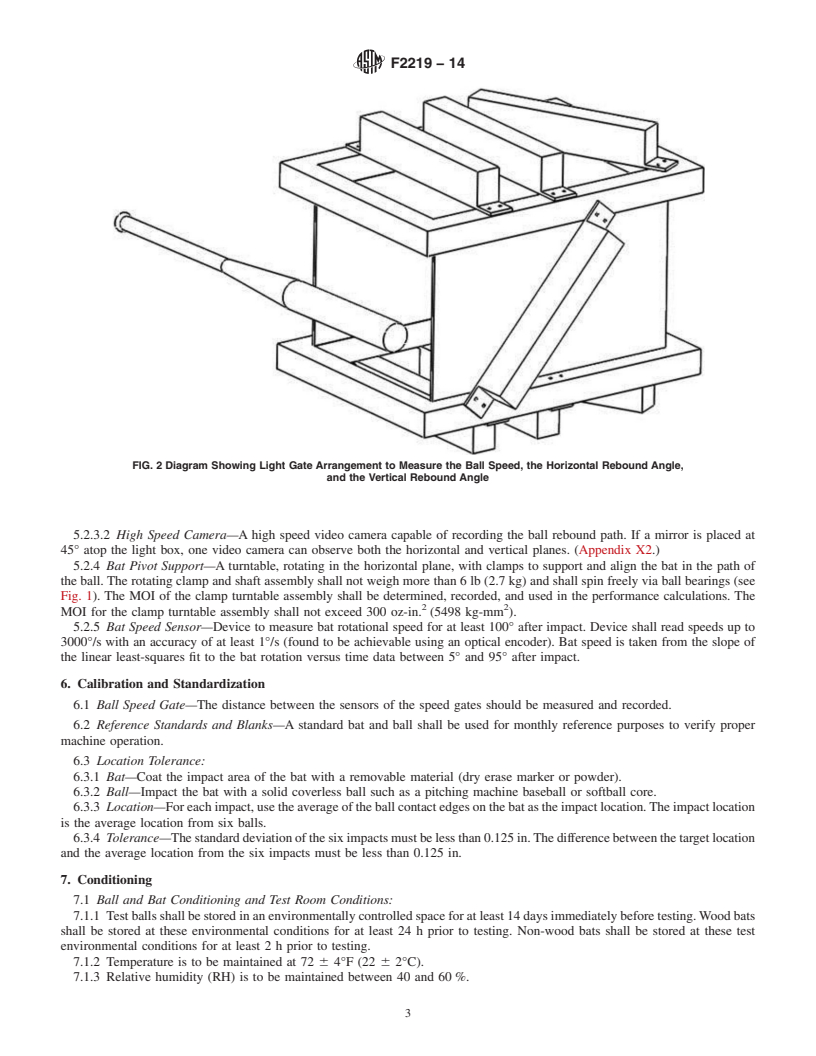 REDLINE ASTM F2219-14 - Standard Test Methods for  Measuring High-Speed Bat Performance