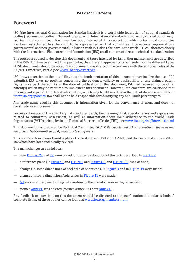 ISO 23223:2025 ISO 23223:2025 - Alpine ski boots with improved walking soles — Interface with alpine ski-bindings — Requirements, test methods and marking
Released:19. 02. 2025 - Page 4 preview