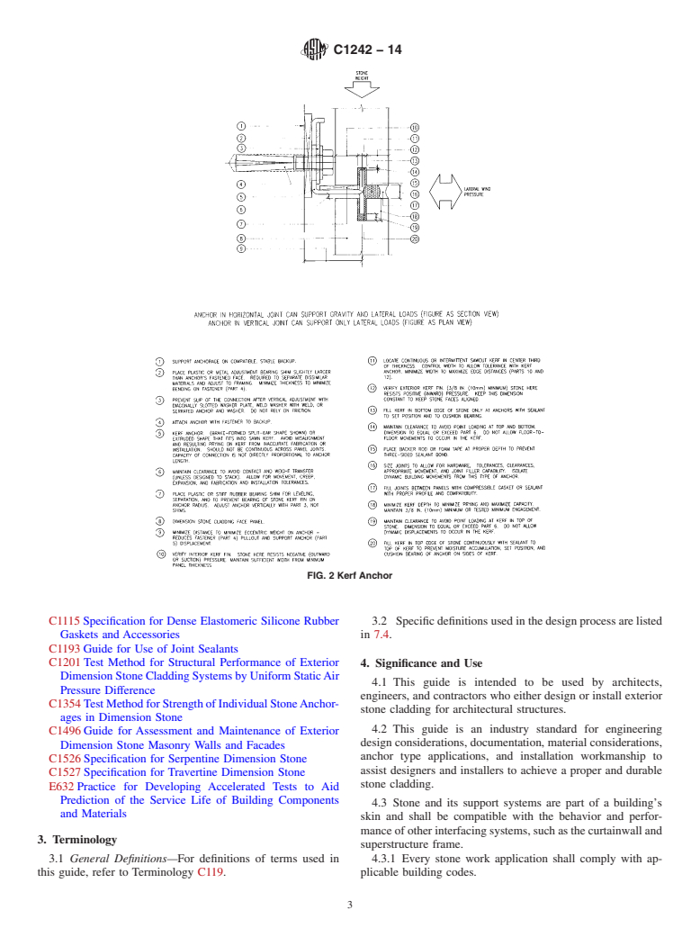 ASTM C1242-14 - Standard Guide for  Selection, Design, and Installation of Dimension Stone Attachment  Systems