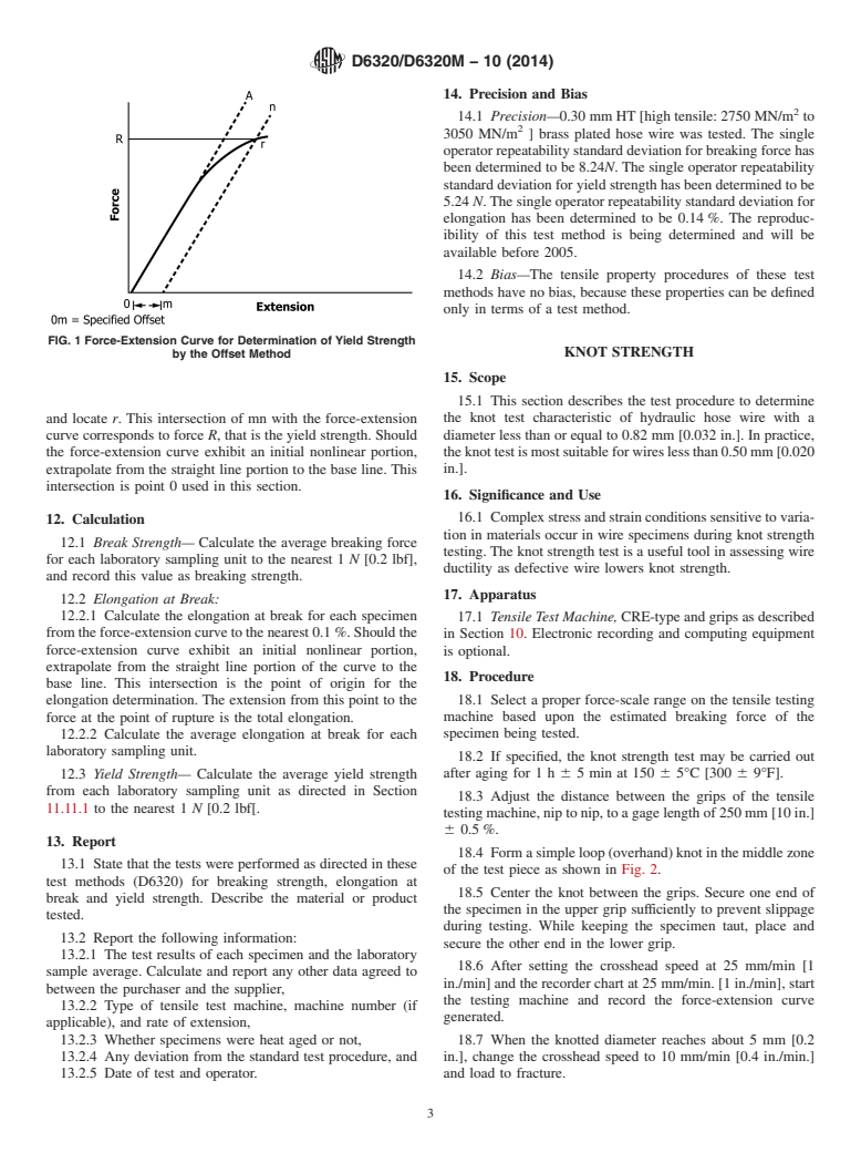 ASTM D6320/D6320M-10(2014) - Standard Test Methods for  Single Filament Hose Reinforcing Wire Made from Steel (Withdrawn 2023)