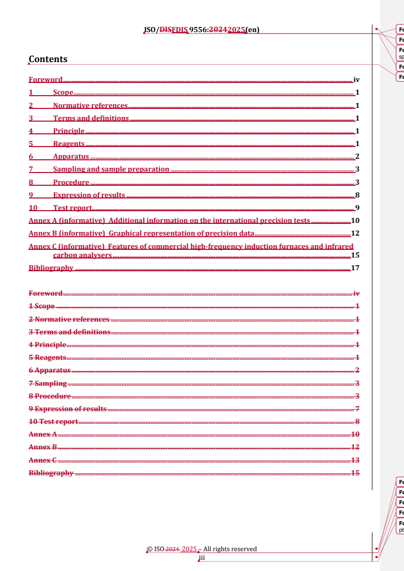REDLINE ISO/FDIS 9556 - Steel and iron — Determination of total carbon content — Infrared absorption method after combustion in an induction furnace
Released:4. 04. 2025