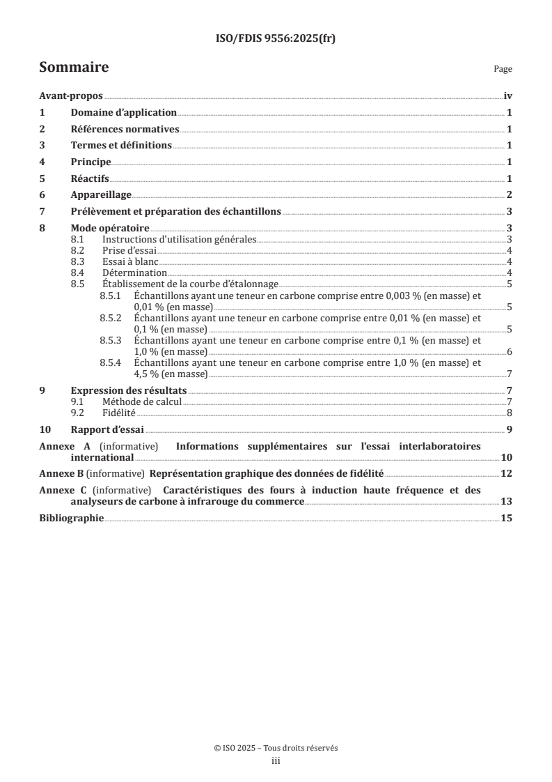 ISO/FDIS 9556 - Aciers et fontes — Détermination du carbone total — Méthode par absorption dans l'infrarouge après combustion dans un four à induction
Released:22. 04. 2025