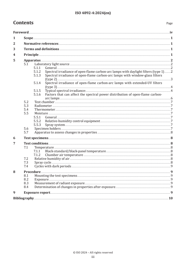 ISO 4892-4:2024 - Plastics — Methods of exposure to laboratory light sources — Part 4: Open-flame carbon-arc lamps
Released:12/4/2024