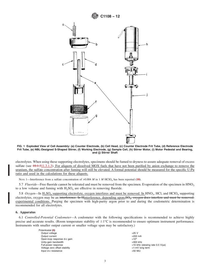 REDLINE ASTM C1108-12 - Standard Test Method for  Plutonium by Controlled-Potential Coulometry