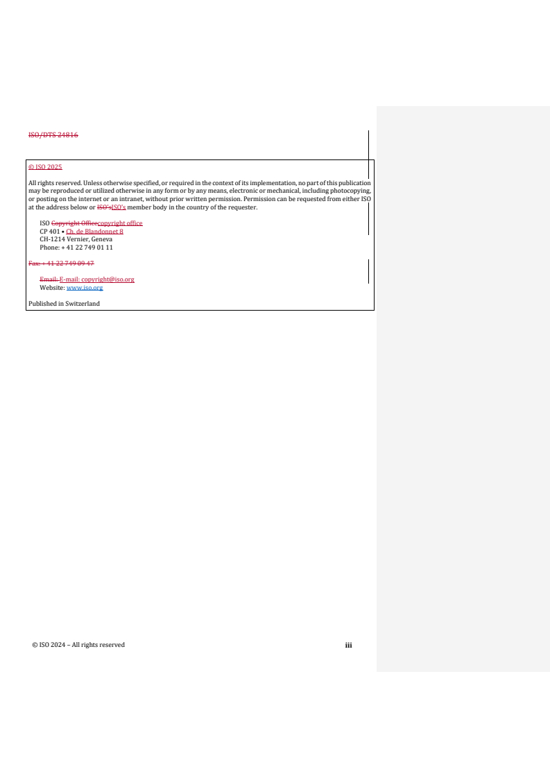 REDLINE ISO/DTS 24816 - Exchange formats for audit data collection — Government regulated financial reports and payroll extension: XML and JSON
Released:11. 03. 2025