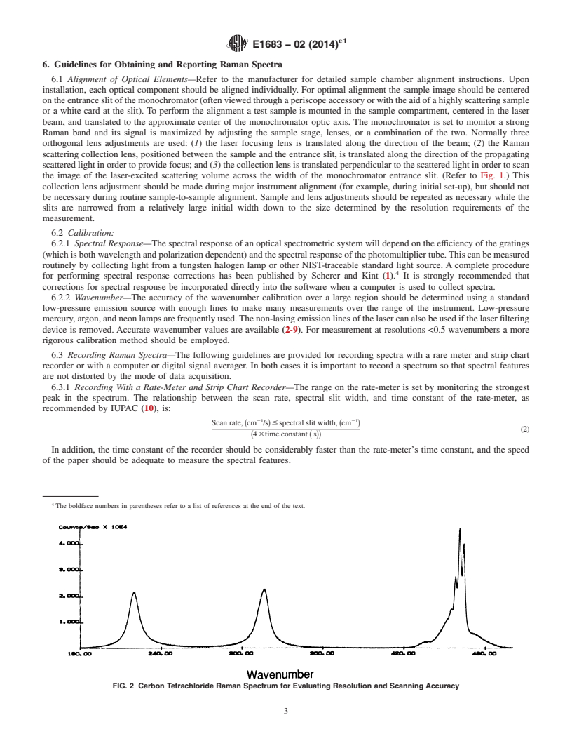 REDLINE ASTM E1683-02(2014)e1 - Standard Practice for Testing the Performance of Scanning Raman Spectrometers