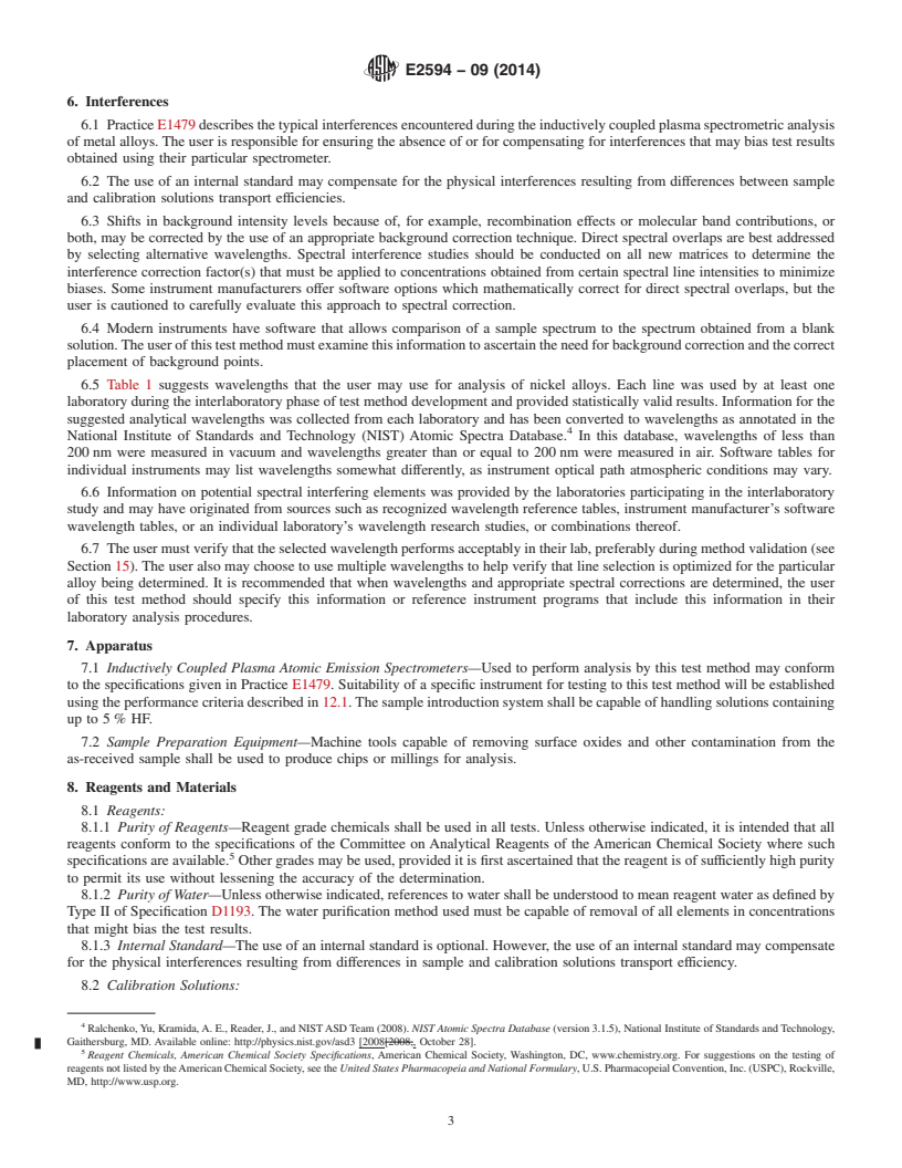 ASTM E2594-09(2014) - Standard Test Method for Analysis of Nickel ...