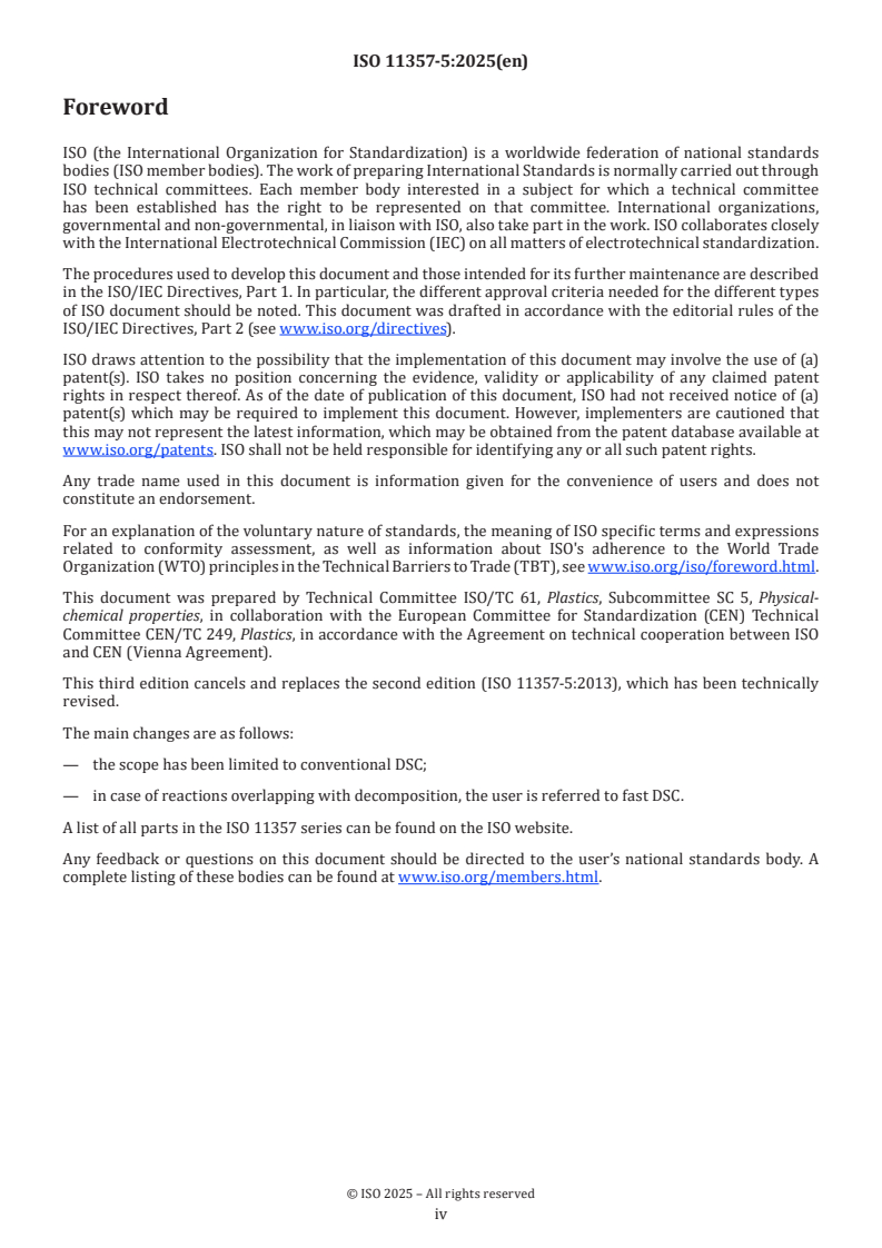 ISO 11357-5:2025 ISO 11357-5:2025 - Plastics — Differential scanning calorimetry (DSC) — Part 5: Determination of characteristic reaction-curve temperatures and times, enthalpy of reaction and degree of conversion
Released:9. 05. 2025 - Page 4 preview