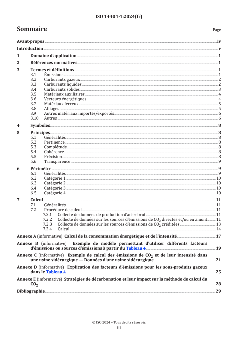 ISO 14404-1:2024 - Méthode de calcul de l'intensité de l'émission de dioxyde de carbone de la production de la fonte et de l'acier — Partie 1: Usine sidérurgique avec haut fourneau
Released:16. 09. 2024