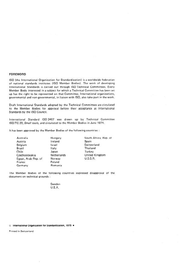 ISO 3467:1975 ISO 3467:1975 - Machine taper pin reamers with Morse taper shanks - Page 2 preview