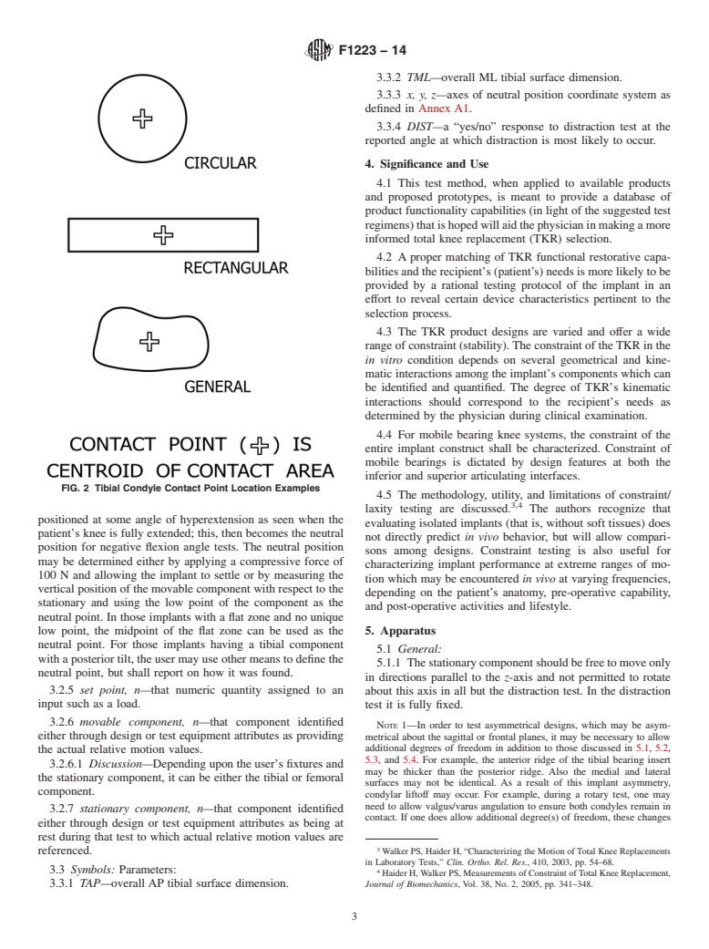 ASTM F1223-14 - Standard Test Method for Determination of Total Knee Replacement Constraint