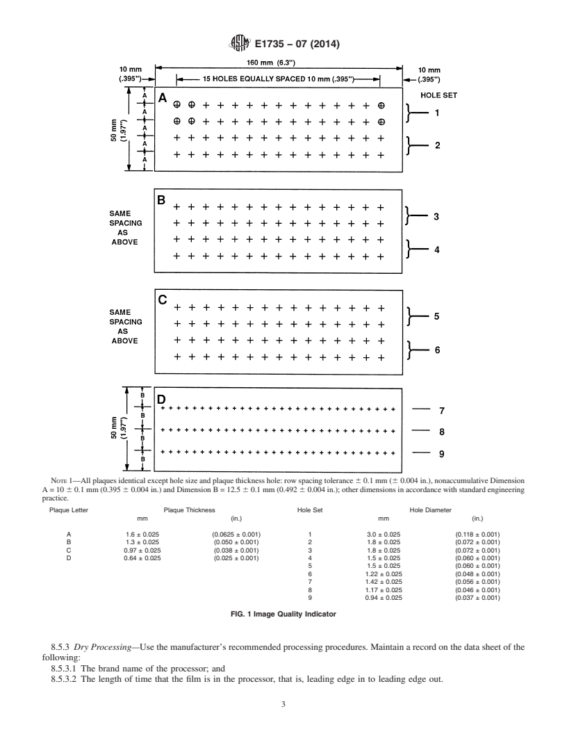 REDLINE ASTM E1735-07(2014) - Standard Test Method for  Determining Relative Image Quality of Industrial Radiographic  Film Exposed to X-Radiation from 4 to 25 MeV