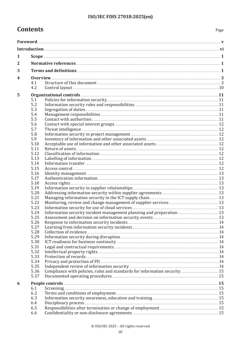 ISO/IEC FDIS 27018 - Information security, cybersecurity and privacy protection – Guidelines for protection of personally identifiable information (PII) in public clouds acting as PII processors
Released:12. 05. 2025
