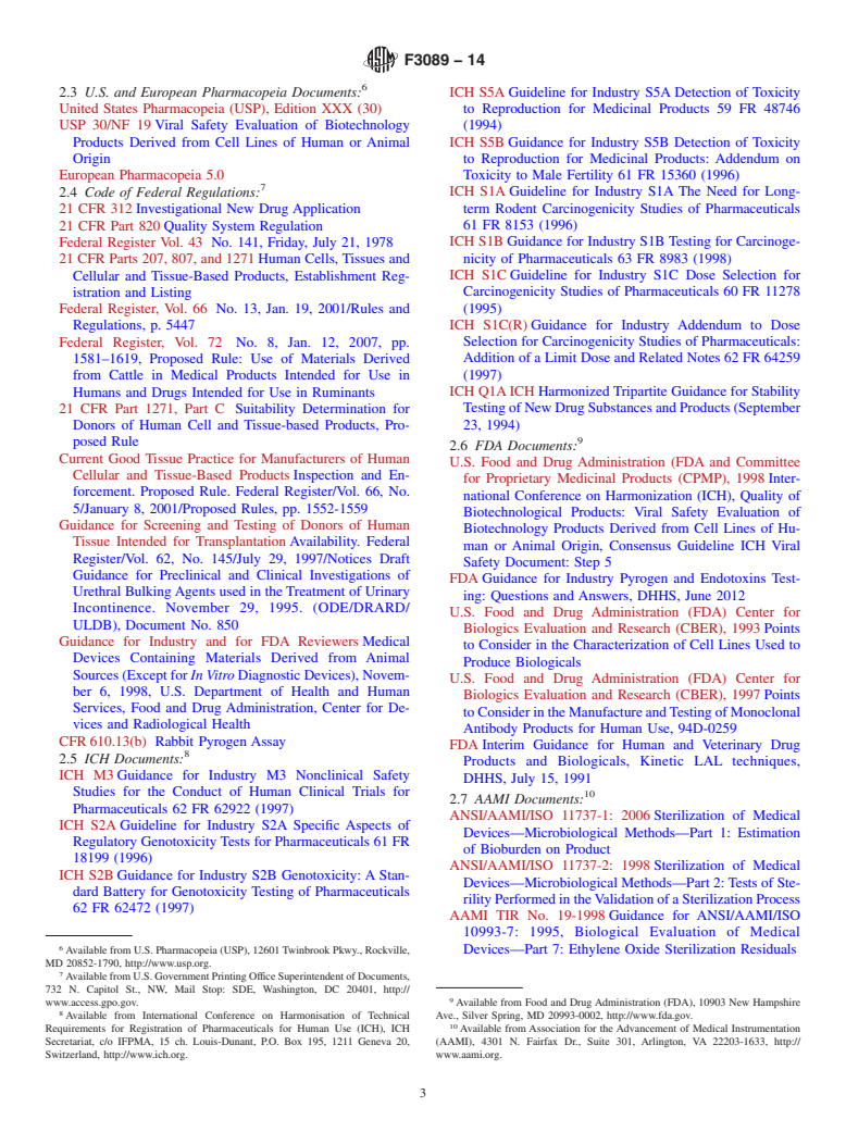 ASTM F3089-14 - Standard Guide for Characterization and Standardization of Polymerizable Collagen-Based  Products and Associated Collagen-Cell Interactions