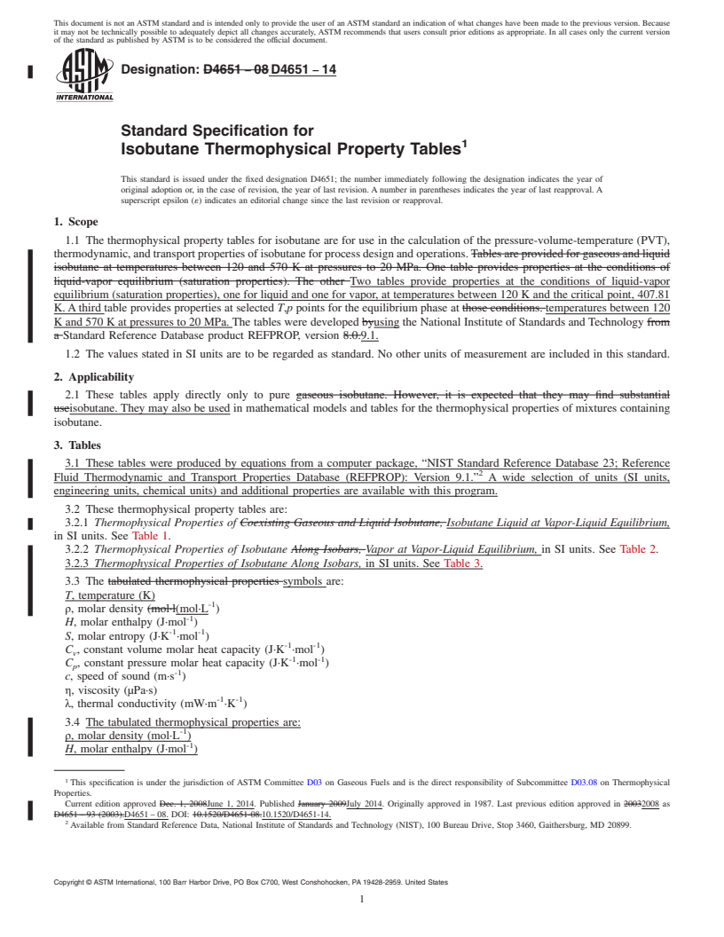 Reference Fluid Thermodynamic and Transport Properties Database (REFPROP)