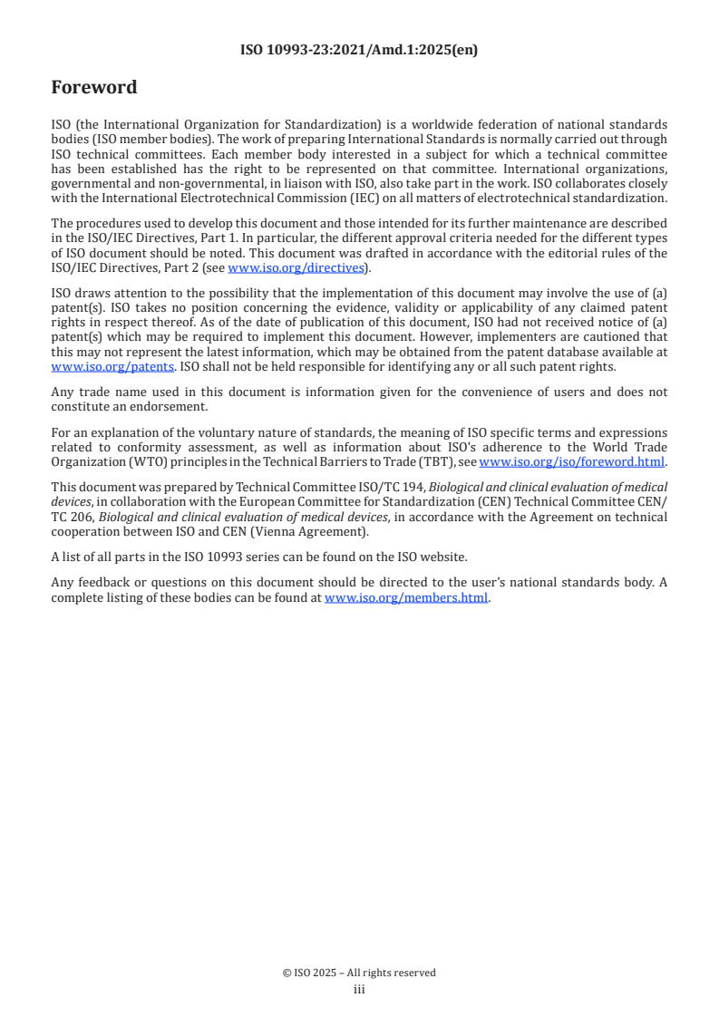 ISO 10993-23:2021/Amd 1:2025 - Biological evaluation of medical devices — Part 23: Tests for irritation — Amendment 1: Additional in vitro reconstructed human epidermis models
Released:1. 05. 2025