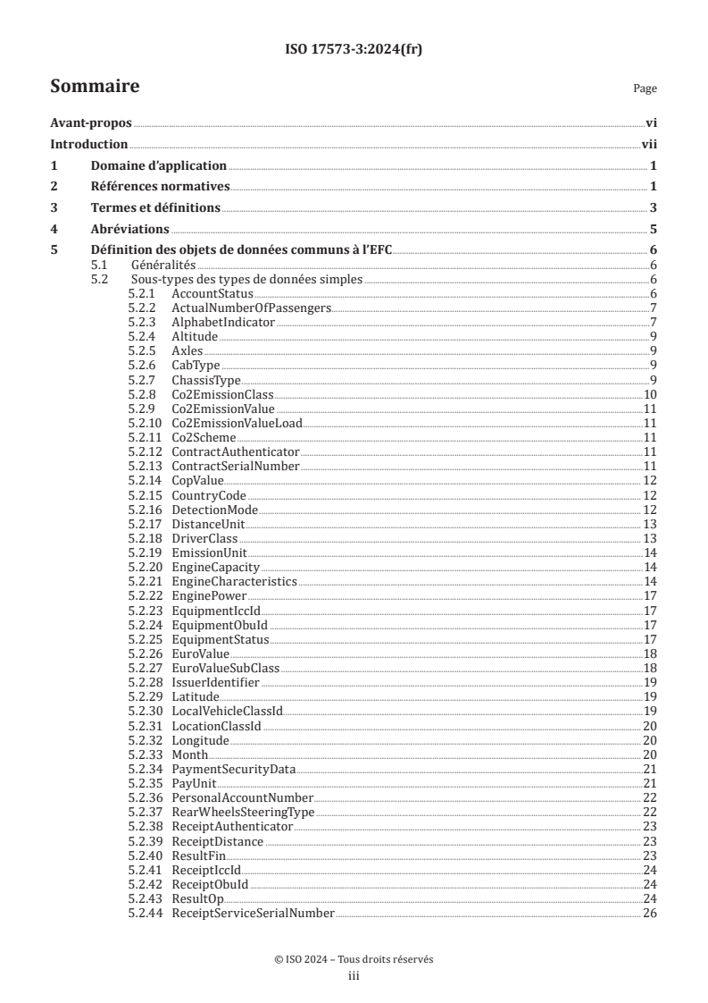 ISO 17573-3:2024 - Perception de télépéage — Architecture de systèmes pour le péage lié aux véhicules — Partie 3: Dictionnaire de données
Released:12/13/2024