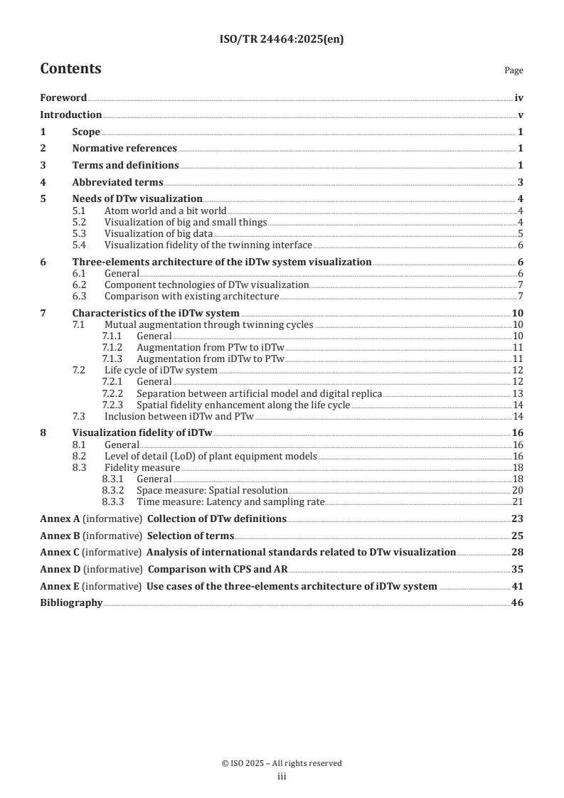 ISO/TR 24464:2025 - Visualization elements of digital twin — Visualization fidelity
Released:7. 03. 2025