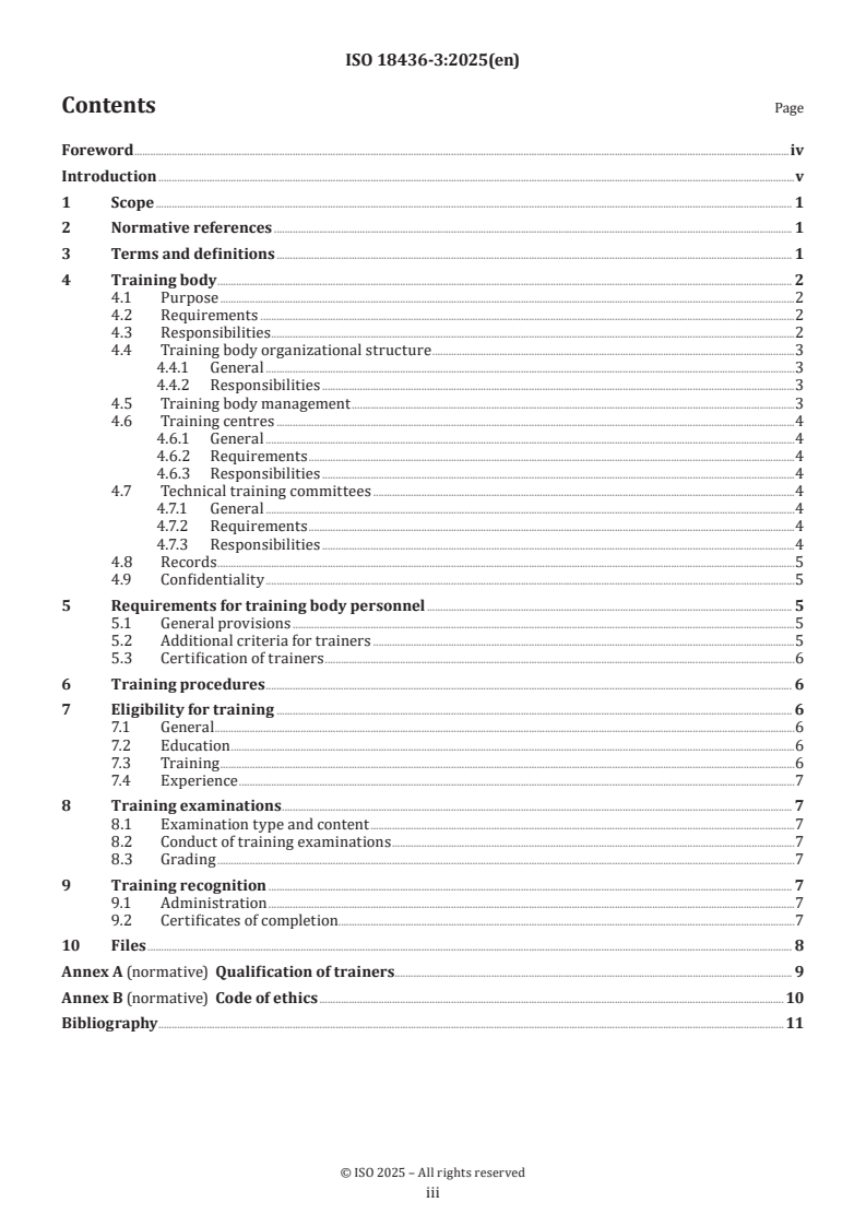 ISO 18436-3:2025 - Condition monitoring and diagnostics of machines — Requirements for training and certification of personnel — Part 3: Requirements for training bodies and the training process
Released:10. 01. 2025