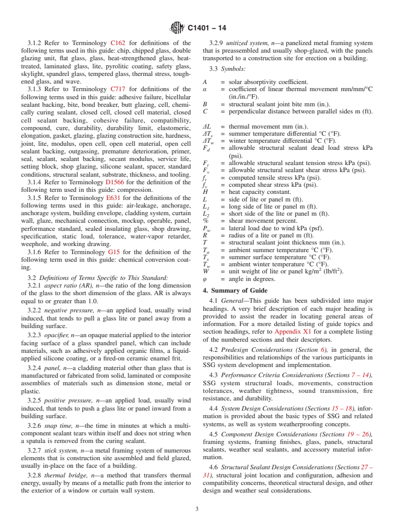 ASTM C1401-14 - Standard Guide for  Structural Sealant Glazing