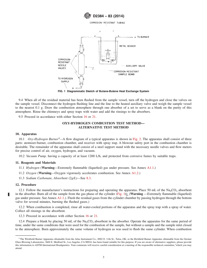 REDLINE ASTM D2384-83(2014) - Standard Test Methods for  Traces of Volatile Chlorides in Butane-Butene Mixtures