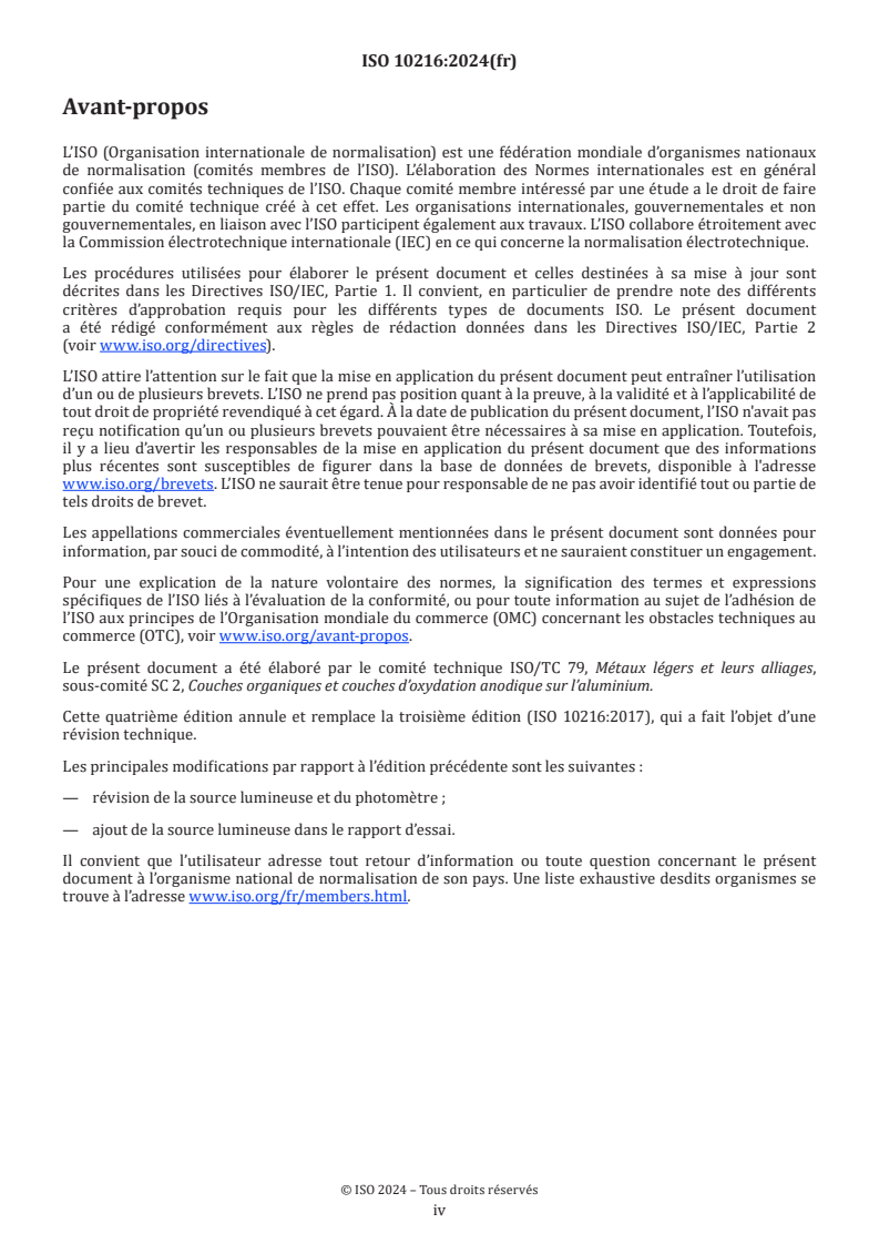 ISO 10216:2024 ISO 10216:2024 - Anodisation de l'aluminium et de ses alliages — Détermination de la netteté d'image sur couches anodiques — Méthode instrumentale
Released:2. 10. 2024 - Page 4 preview