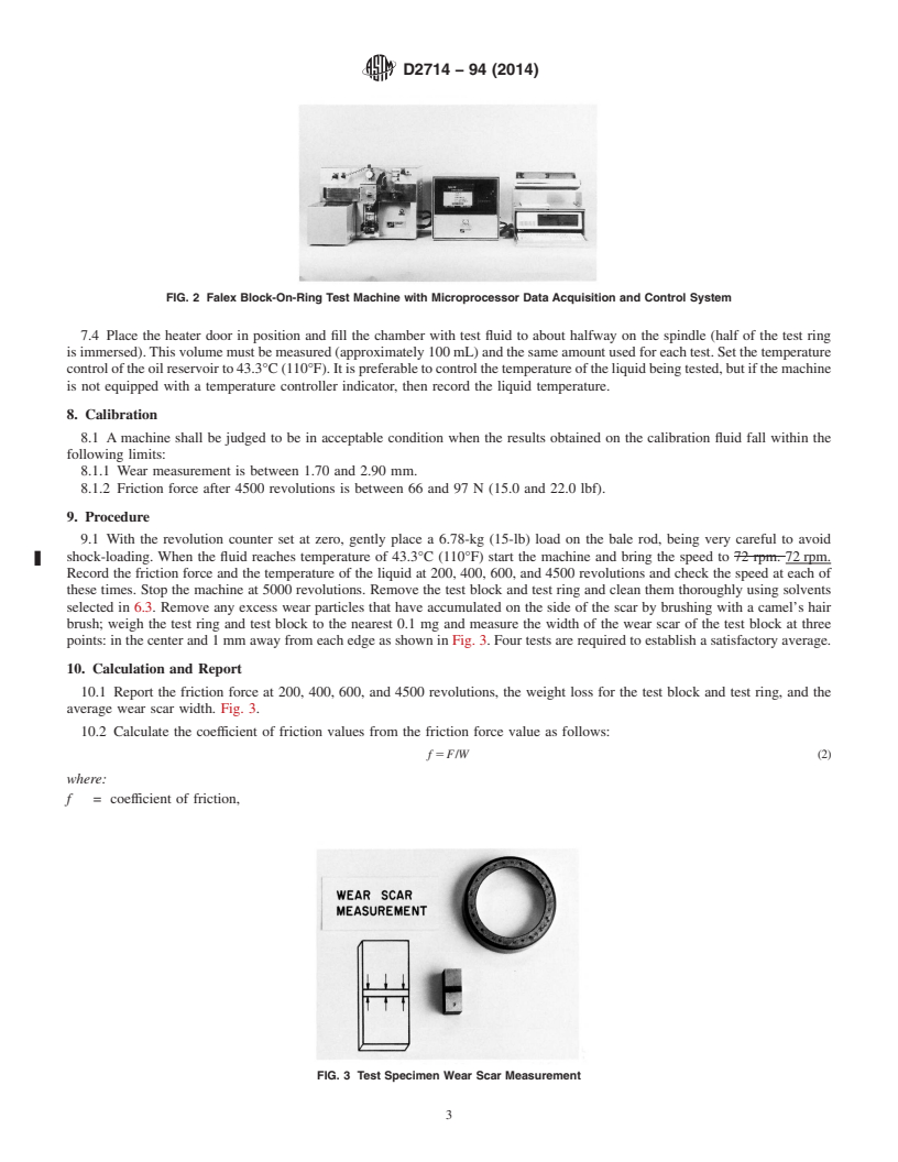 REDLINE ASTM D2714-94(2014) - Standard Test Method for  Calibration and Operation of the Falex Block-on-Ring Friction   and Wear Testing Machine