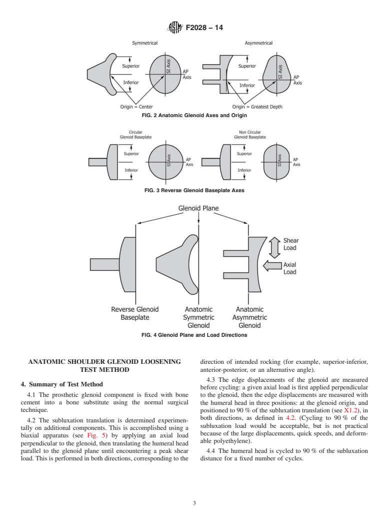 ASTM F2028-14 - Standard Test Methods for Dynamic Evaluation of Glenoid Loosening or Disassociation