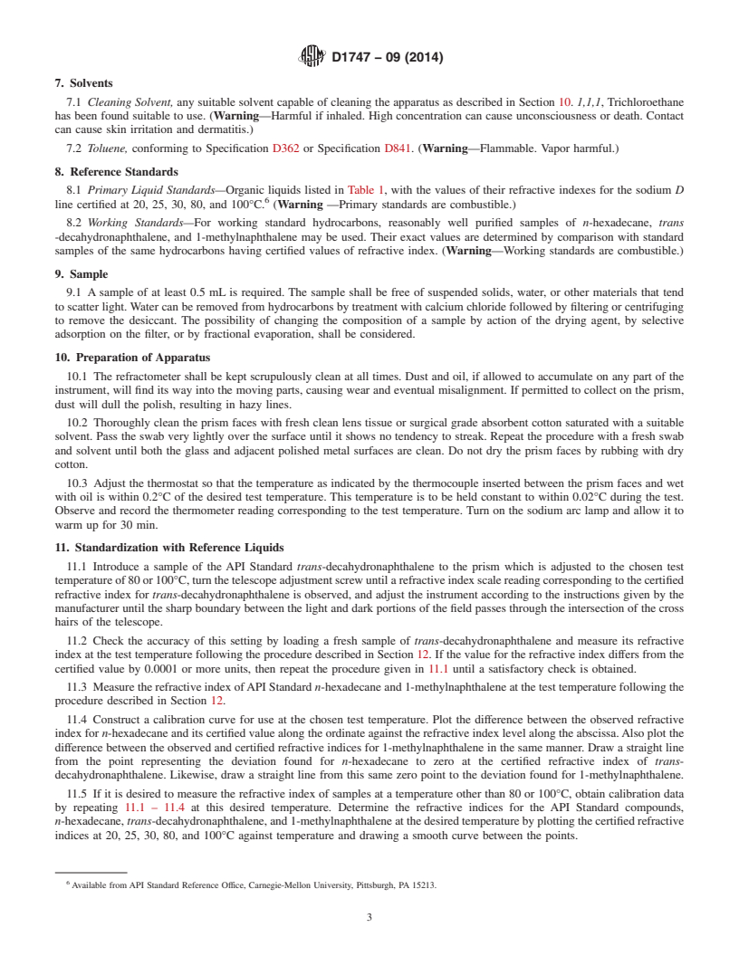 REDLINE ASTM D1747-09(2014) - Standard Test Method for  Refractive Index of Viscous Materials