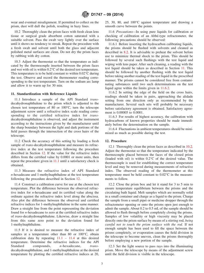 ASTM D1747-09(2014) - Standard Test Method for  Refractive Index of Viscous Materials