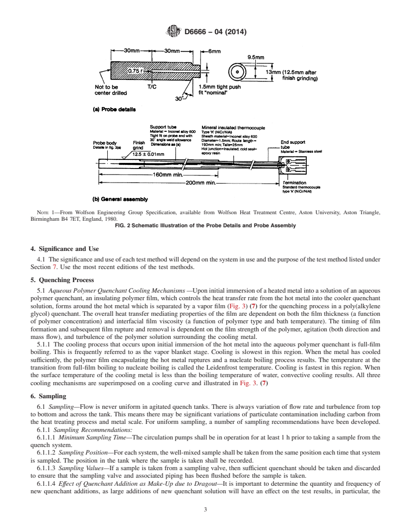 REDLINE ASTM D6666-04(2014) - Standard Guide for  Evaluation of Aqueous Polymer Quenchants