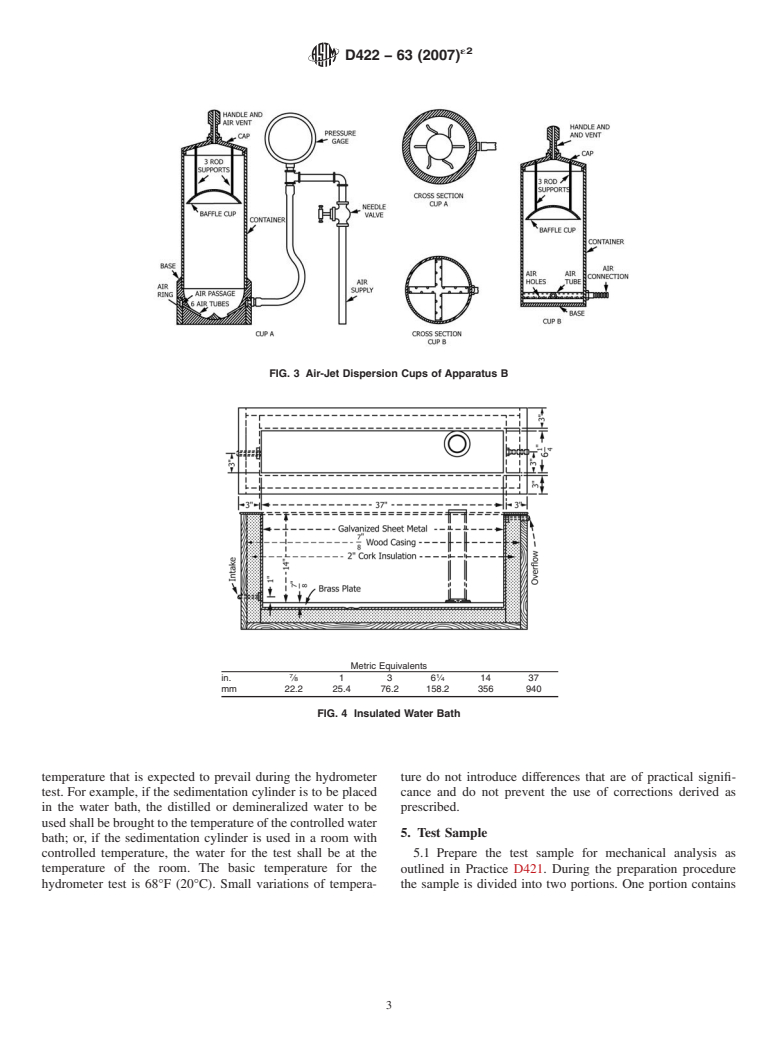 ASTM D422-63(2007)e2 - Standard Test Method for  Particle-Size Analysis of Soils (Withdrawn 2016)