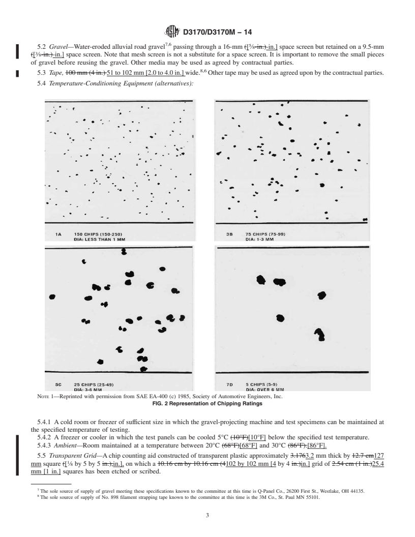 REDLINE ASTM D3170/D3170M-14 - Standard Test Method for  Chipping Resistance of Coatings