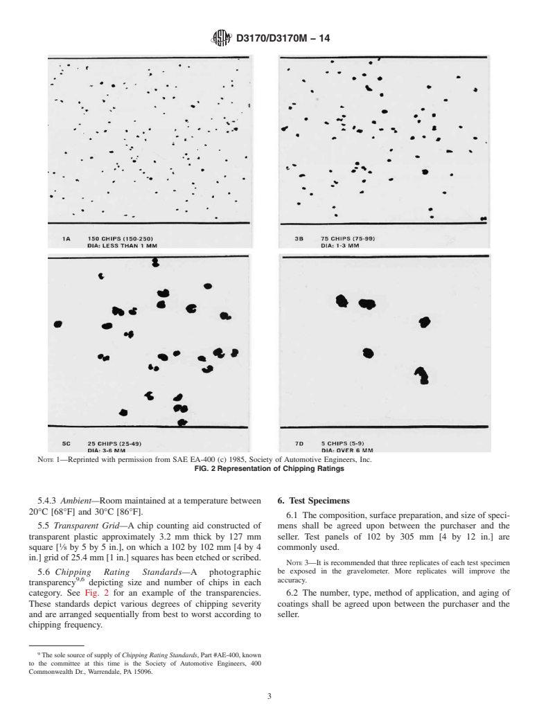 ASTM D3170/D3170M-14 - Standard Test Method for  Chipping Resistance of Coatings