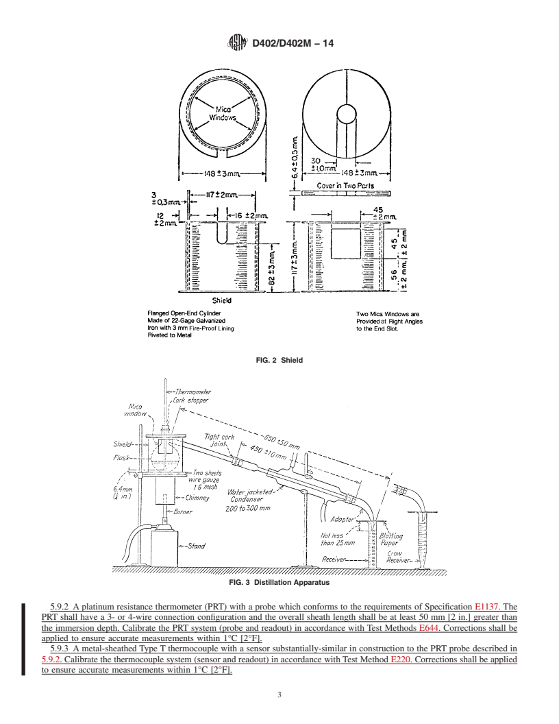 REDLINE ASTM D402/D402M-14 - Standard Test Method for  Distillation of Cutback Asphalt (Withdrawn 2023)