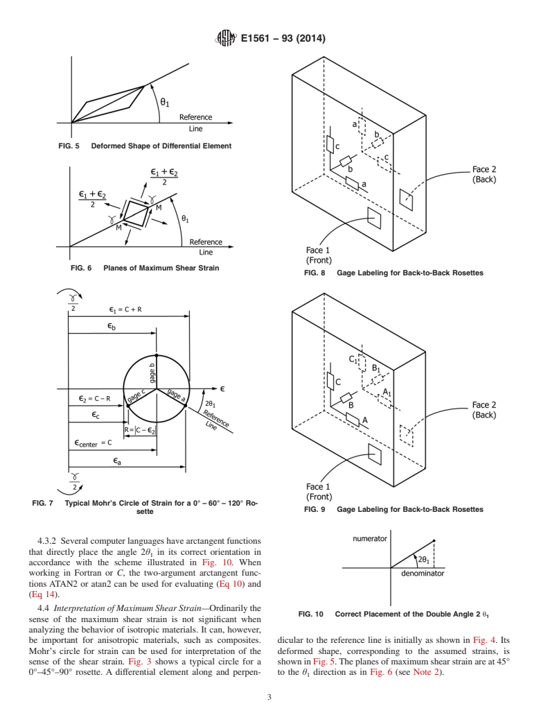 ASTM E1561-93(2014) - Standard Practice for  Analysis of Strain Gage Rosette Data