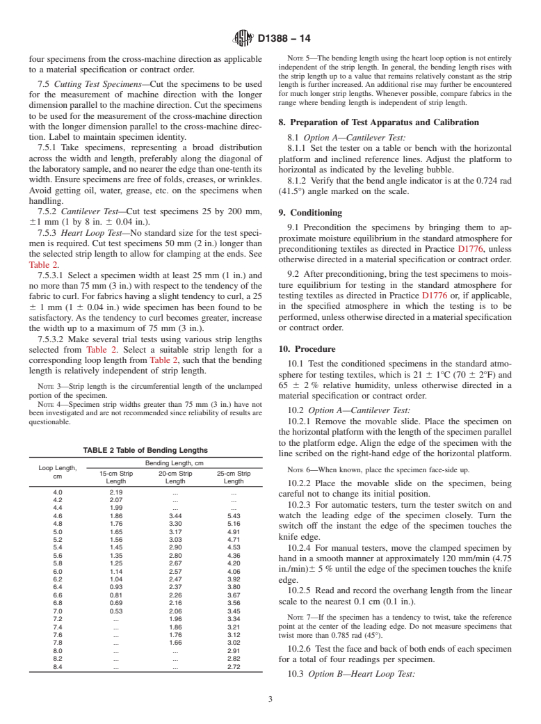 ASTM D1388-14 - Standard Test Method for  Stiffness of Fabrics