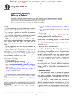 ASTM D1388-14 - Standard Test Method for  Stiffness of Fabrics
