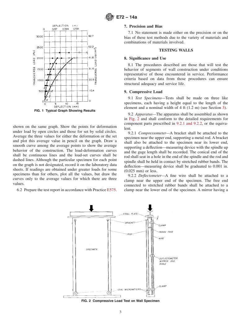 ASTM E72-14a - Standard Test Methods of Conducting Strength Tests of Panels for Building Construction