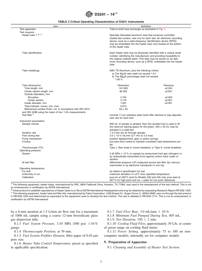 ASTM D3241-14e1 - Standard Test Method for Thermal Oxidation Stability of Aviation Turbine Fuels